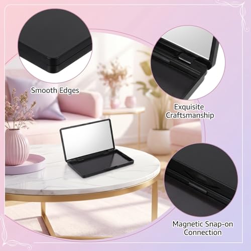 Magnetic Makeup Palette with Mirror - Empty Eyeshadow Storage Box
