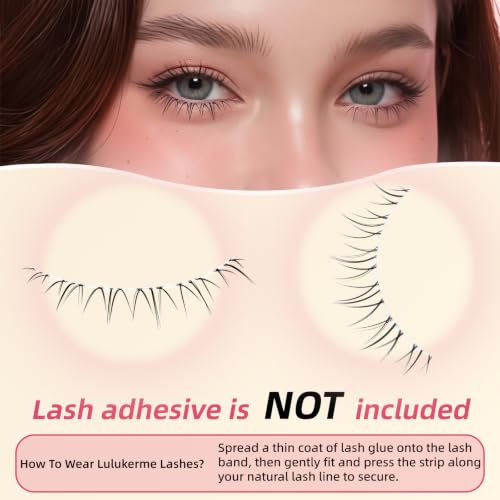 Vegan False Eyelashes 7 Pairs - Natural Wispy Flared Lashes