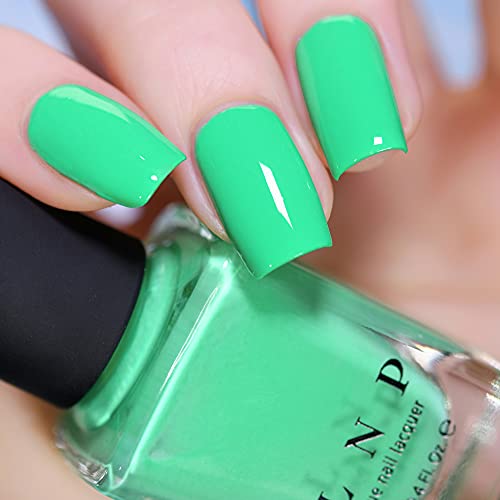 ILNP Bottoms Up Vivid Seafoam Green Cream Nail Polish