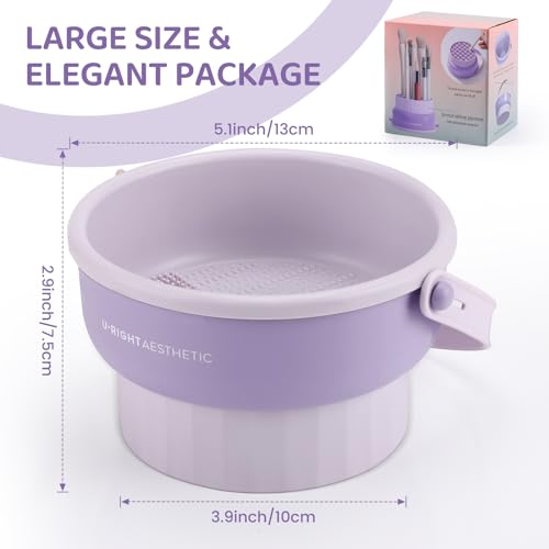GOLIKEE Makeup Brush Cleaner Mat - 3 in 1 Silicone Bowl