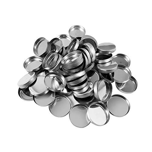 Allwon 56 Pack Round Metal Pans 26mm for Eyeshadow Palette
