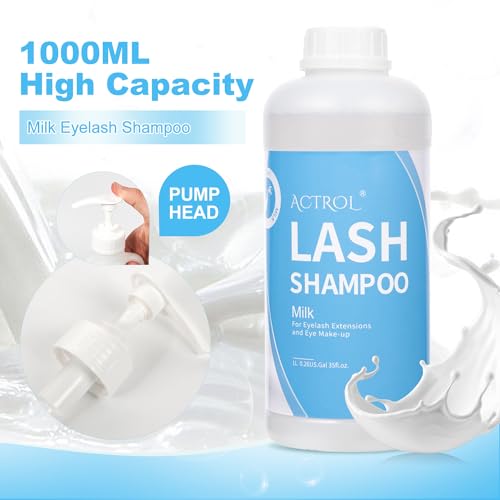 ACTROL Eyelash Extension Cleanser 1L - Gentle Lash Shampoo