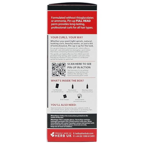 Pin-Up Original Full Head Home Perm Kit - 170ml Duo for Natural Curls