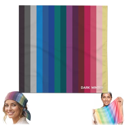 Dark Winter Color Analysis Drape 65x65cm