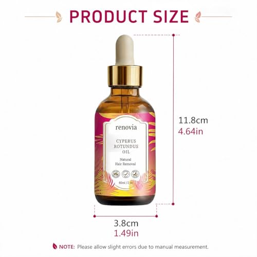 Renovia Cyperus Rotundus Hair Removal Oil for All Skin Types