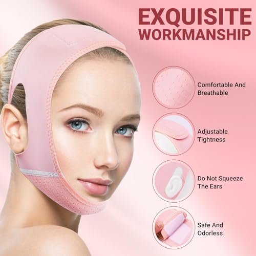 Juskaa V Line Lifting Mask with Chin Strap for Face Slimming