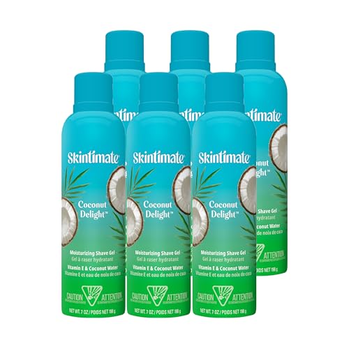 Coconut Delight Shave Gel for Women - Moisturizing & Soothing, 6 Pack