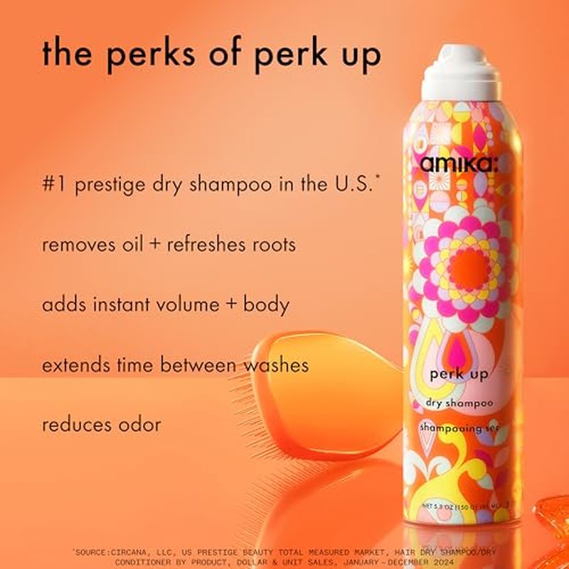 Amika Perk Up Talc-Free Dry Shampoo | No White Residue