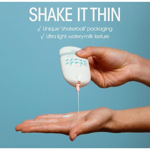 Vacation Shake Shake SPF 50 Mineral Milk Face Sunscreen, Non-Comedogenic, Streak-Free, Water-Resistant Broad Spectrum Sun Block, Non-Nano Zinc Formula, Vegan, Moisturizer with SPF, 1.7 Fl. Oz.