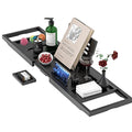 Expandable Bamboo Bathtub Tray - Wine, Books & Tablet Holder