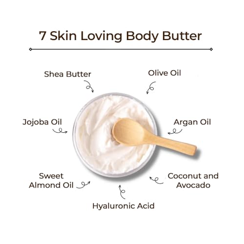 ORIGEM Body Butter for Dry Skin ? Deep Hydration & Skin Repair ? Coconut, Avocado, Shea & Argan Oil ? Vitamin E Moisturizer for Women ? Non-Greasy Body Cream ? 8 Oz