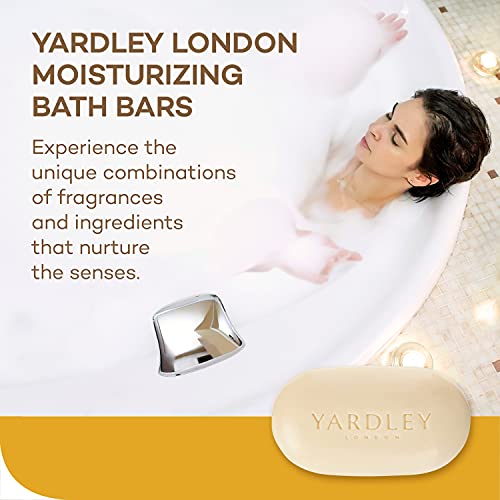 Yardley London Lemon Verbena Naturally Moisturizing Bath Bar,4 ounce,(Pack of 3)