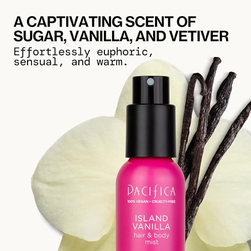Pacifica Island Vanilla Body Mist - Alcohol-Free Perfume, 5 oz