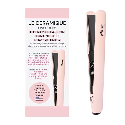 L'ANGE HAIR Le Ceramique 1-Pass Flat Iron Straightener | Fast Heating