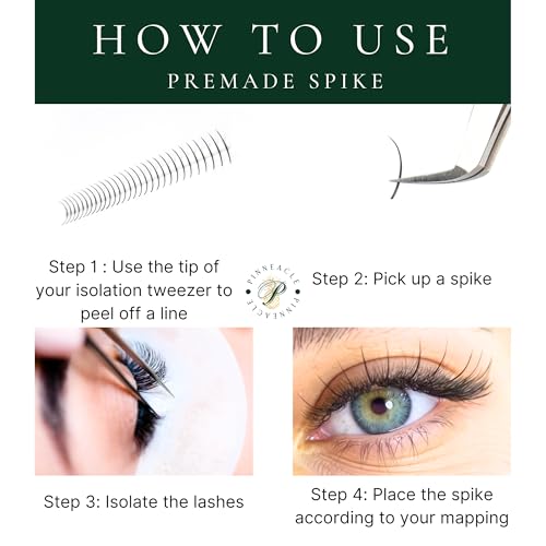Premade Wet Spike Lash Extensions | 5D Wispy Anime Fans