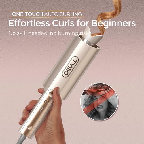 TYMO CurlPro Plus Automatic Curling Iron - 1.5 Inch Long Barrel