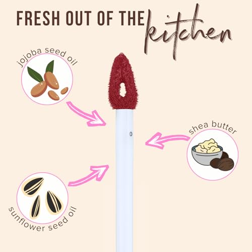 Beauty Bakerie Lip Slip Hydrating Lip Gloss with High Shine Finish, Neutral Pink Nude