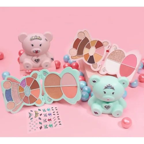 KimChiChic Beauty Teddy Kim Palette - 17 Playful Eyeshadows, 2 Blushes, 2 Highlighters, Cruelty Free Makeup Palette, Girlfriend Pink 1.09oz