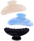 Large Hair Claw Clips 4.1 Inch - 3 Pack Acrylic