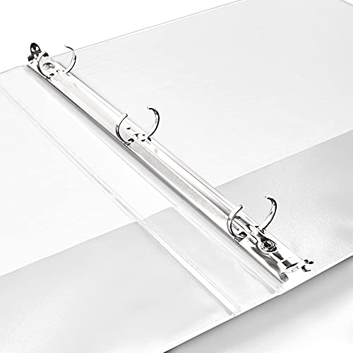 Avery Economy View 3 Ring Binders, 0.5" Round Rings, 12 White Binders (05706)