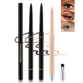 Black+Brown+Nude Waterline Eyeliner Pencil, Cream Gel Eye Liner Pencils for Older Women, Waterproof Smudge-Proof Retractable Eyeliner Pen, Long Lasting, Water Line Eye Liner for Sensitive Eyes-3Pcs