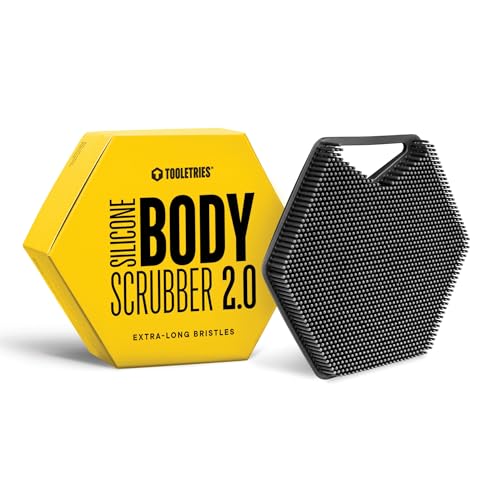 TOOLETRIES Silicone Body Scrubber 2.0 Charcoal