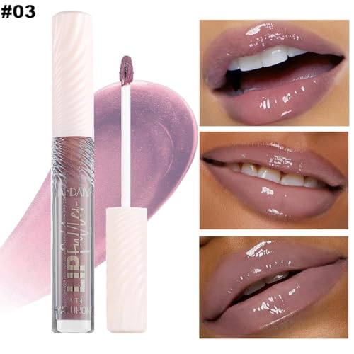 Nude Purple Tinted Lip Gloss with Plumping Moisturizer