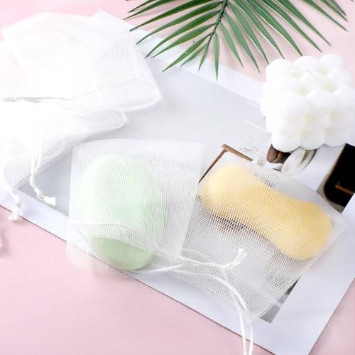40-Piece Mesh Soap Saver Bags with Drawstring