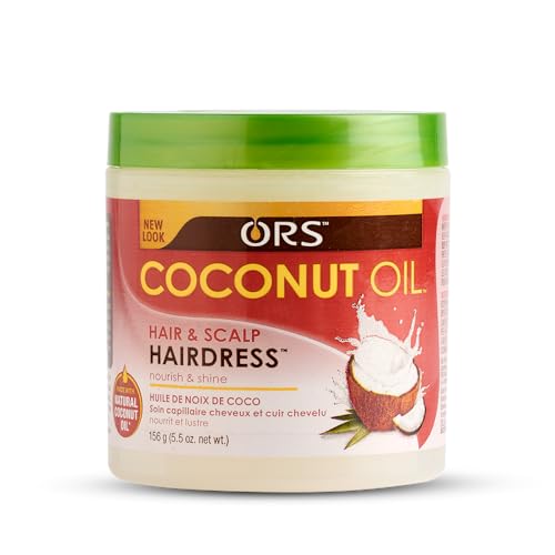 ORS Olive Oil Hold & Shine Wrap Set Mousse Infused with Coconut Oil - Fortifying Creme Hairdress infused with Castor Oil- Coconut Oil Hair and Scalp Hairdress - Bundle