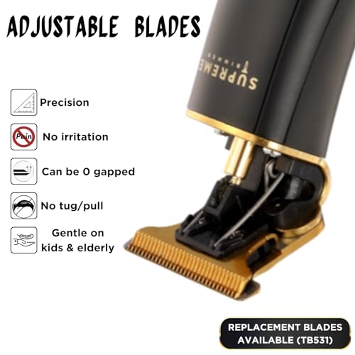 Supreme Trimmer Zero-Gap Adjustable Replacement Blade TB531 | for T-Shapers ST5200, ST5210, ST5220 | Gold