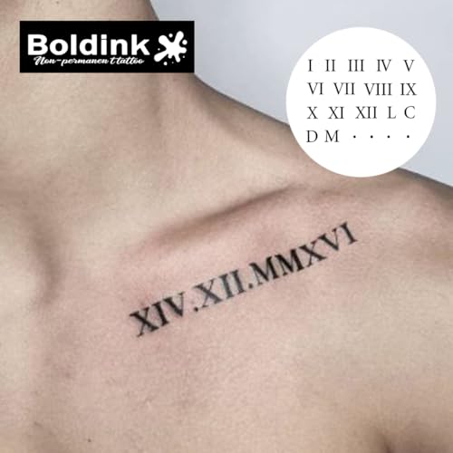 Boldink Realistic Temporary Tattoos - 15 Days Waterproof