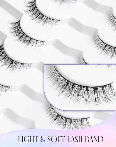 Natural Wispy Eyelashes 10mm Short False Lashes K50
