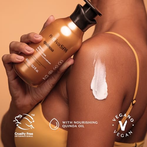 Nativa SPA by O Boticario Quinoa Hydrating Body Lotion, Fragranced Skin Moisturizer with Purified Quinoa Drops, 13.5 Ounce