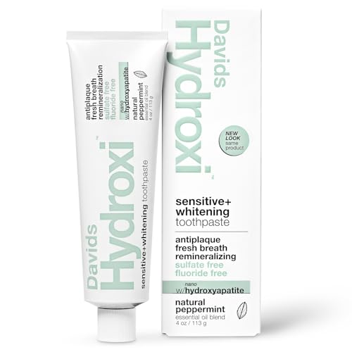 Davids Nano Hydroxyapatite Toothpaste - Sensitive Whitening Peppermint 4oz