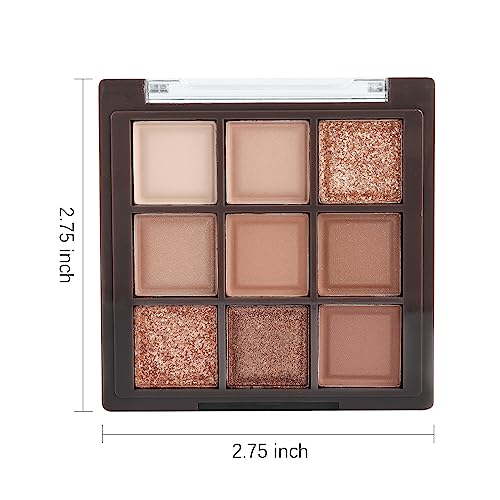 AMY'S DIARY 13 Color Eyeshadow Palette - Matte, Shimmer, Waterproof, Long-Lasting, Neutral & Smokey Looks