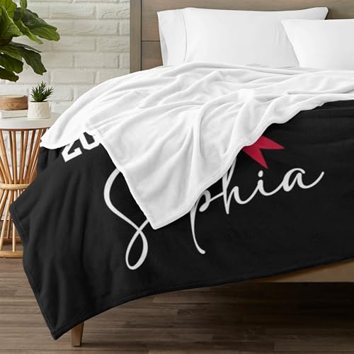 Personalized Cheerleader Blanket with Name - Soft Flannel Throw