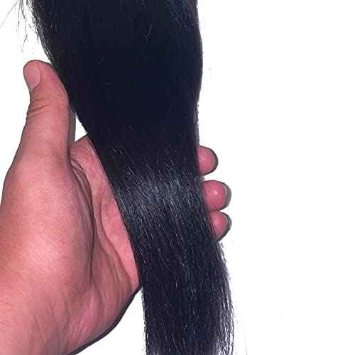 New Remy Yaky-Remy Blue 100% VIRGIN Human Hair Weave- Shed Free&Tangle Free (#1B, 12¡± packs of 2)