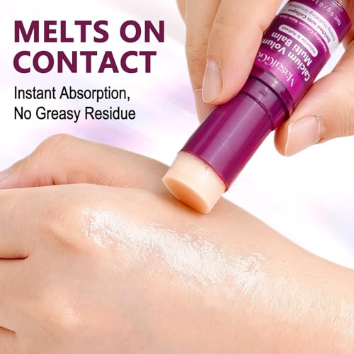 Calcium Volume Multi Balm, Korean Collagen Moisturizing Stick for Face, Calcium Volume Balm Anti-Aging Face Cream for Wrinkles, Firming & Hydrating for Eyes, Neck, Face