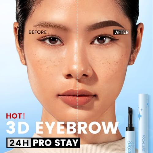 FOCALLURE Dark Brown Eyebrow Pomade - Long-Lasting Brow Filler