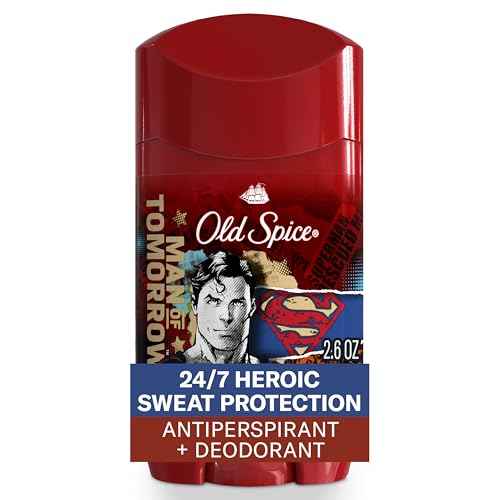 Old Spice Antiperspirant and Deodorant for Men, 24/7 Freshness & Lasting Scent, 24/7 Long Lasting Sweat & Odor Protection, Smell Like a Hero, Superman, Bright Citrus and Cosmos Scent, 2.6 oz
