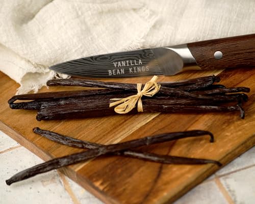 Madagascar Organic Vanilla Beans 50 Count - Grade A Whole Vanilla Pods for Baking & Extracts