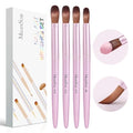 Rose Gold MelodySusie 4-Piece Acrylic Nail Brush Set for Nail Art