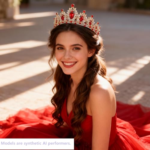 Kamirola Queen Crown & Crystal Tiara for Women - Bridal & Party