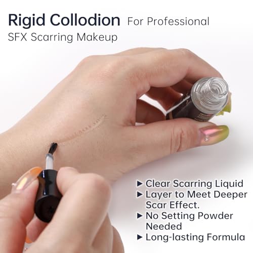 BOBISUKA SFX Scar Makeup Kit with Rigid Collodion & Remover