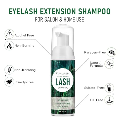 Lash Shampoo with Brushes - Forest Scent, 60ml