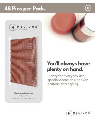 Heliums Light Ash Blonde Bobby Pins - 2 Inch Wavy, 48 Count