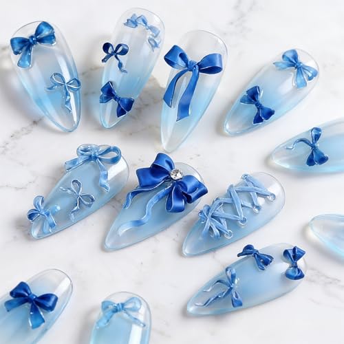 Bowknot Silicone Nail Molds - 25-Piece Reusable 3D Bow Nail Art Mold for Gel, Resin & UV