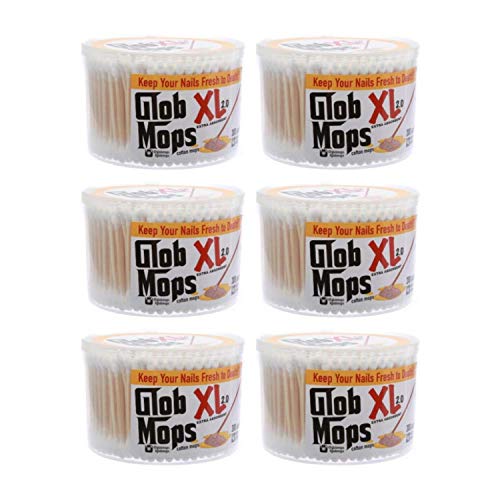 Glob Mops XL Cotton Swabs | Extra Absorbent | Eco-Friendly | 2 Pack of 6