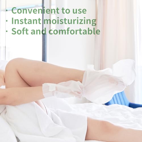 SULADEC Moisturizing Foot Mask - Shea Butter & Goat Milk, 5 Pairs