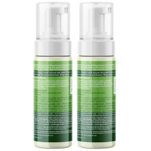 ORS Olive Oil Hold & Shine Wrap Set Mousse Infused with Coconut Oil 3.7 Ounces (Pack of 2)